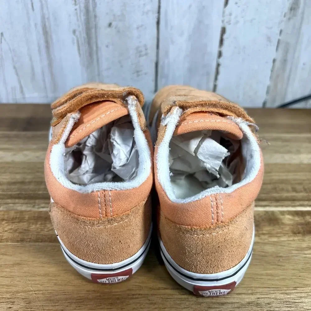 Vans Toddler Size 9.0 Old Skool V‎ Sun Baked Velcro Low Top Sneakers